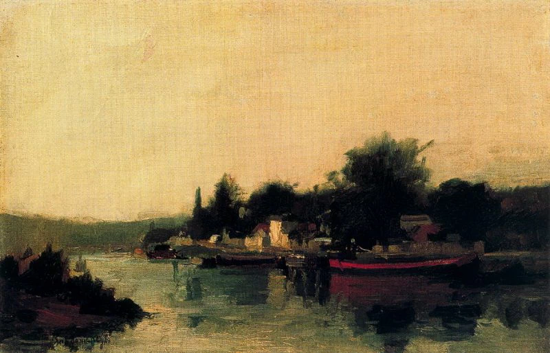 Paesaggio sul fiume - Bottega d’Arte, Forte dei Marmi, Cortina d’Ampezzo